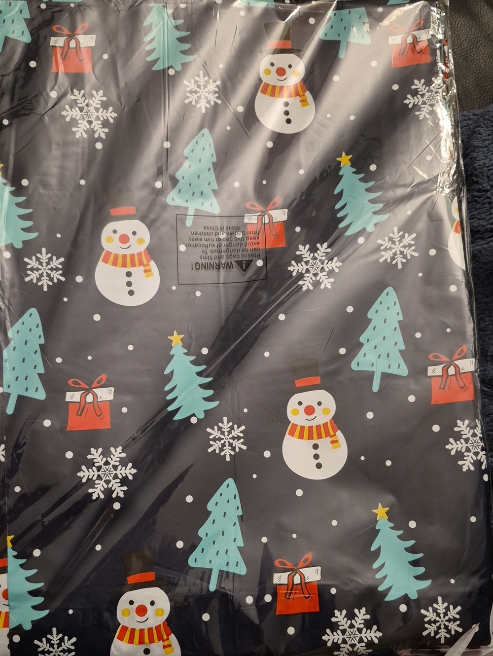 NWoT  ☃️ POLY MAILERS ☃️ MEDIUM 10" x 13" (20) 🌞 Navy Blue Snowmen